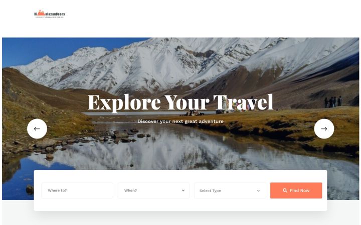 Screenshot of himalayandoors.com