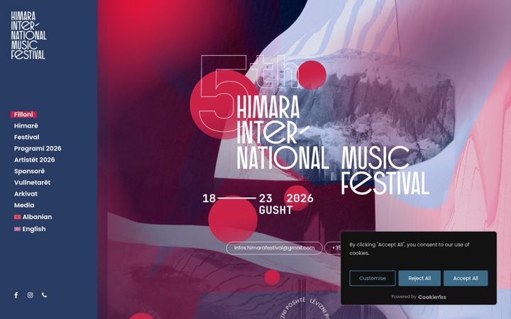 Screenshot of himarafestival.com