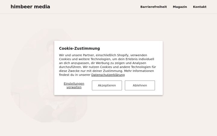 Screenshot of himbeermedia.de