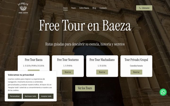 Screenshot of himilcefreetourbaeza.com