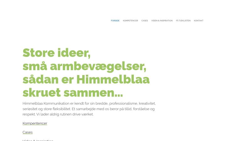 Screenshot of himmelblaa.dk
