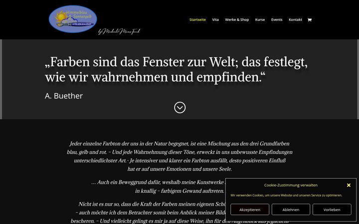 Screenshot of himmelblau-und-sonnengelb.de