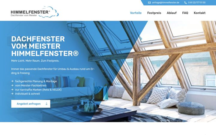 Screenshot of himmelfenster.de