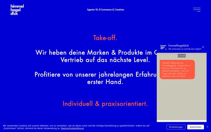 Screenshot of himmelhageldick.de