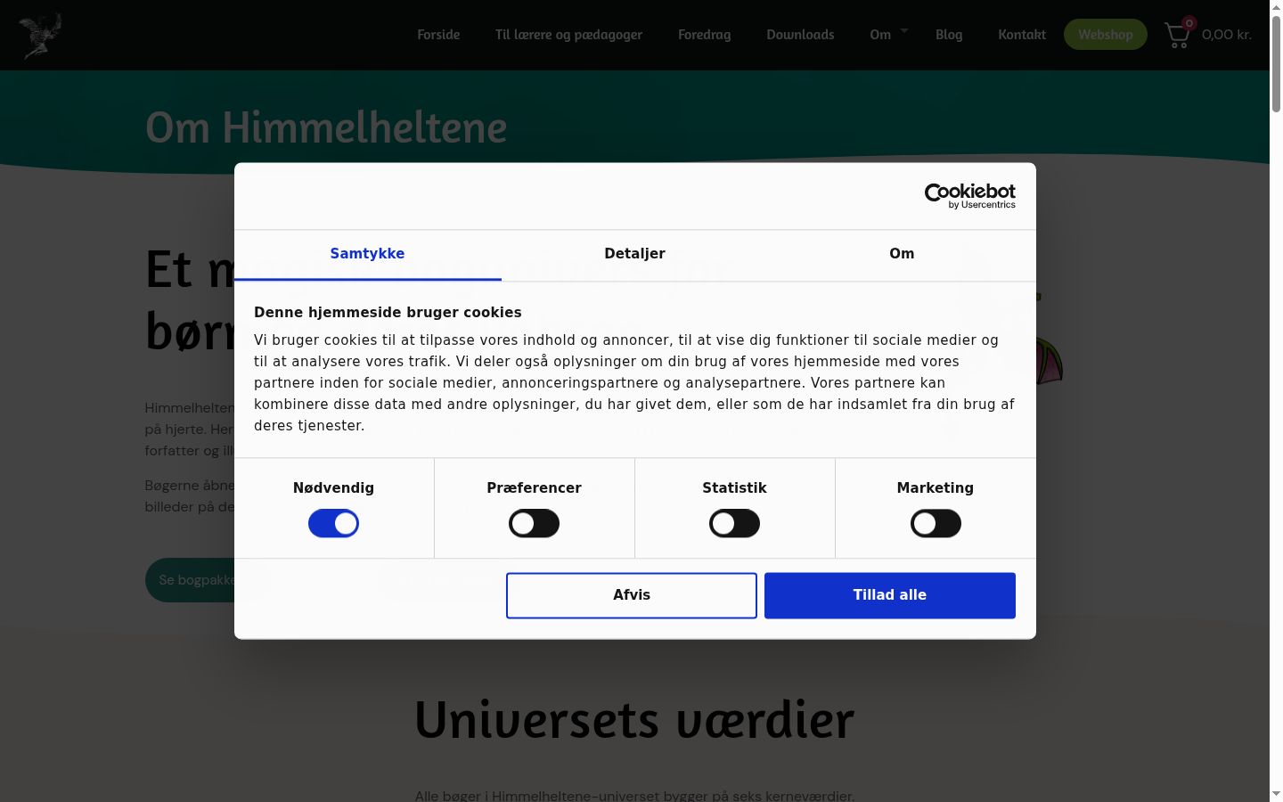 Capture d'écran de la bannière de consentement affichée avant toute interaction