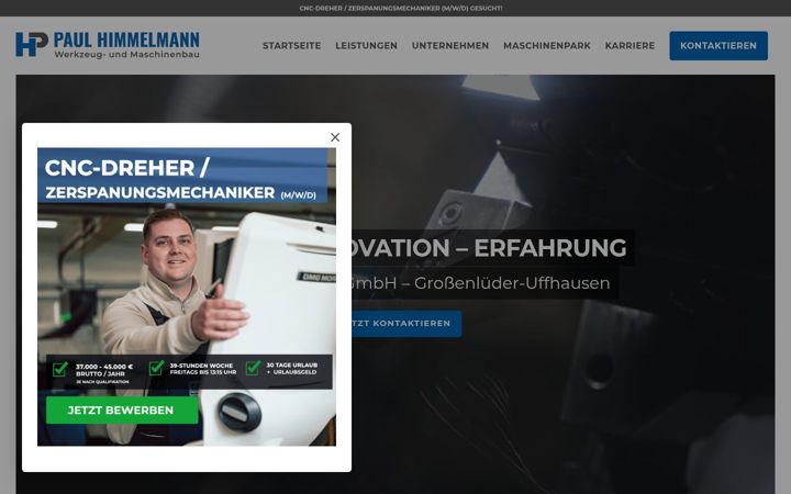 Screenshot of himmelmann-paul.de