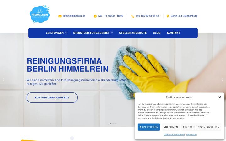 Screenshot of himmelrein.de
