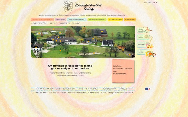 Screenshot of himmelschluesselhof.net