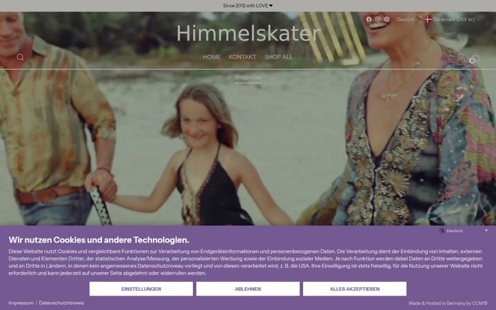 Screenshot of himmelskater.com