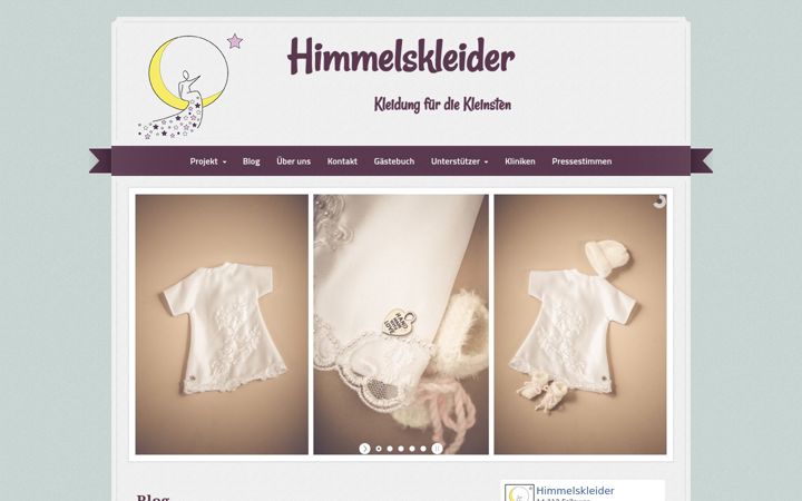Screenshot of himmelskleider.de