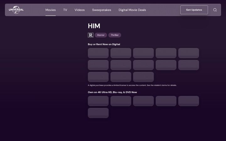 Screenshot of himmovie.com