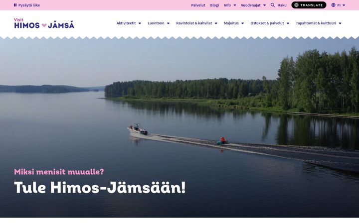 Screenshot of himosjamsa.fi