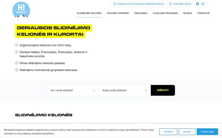 Screenshot di himountains.lt