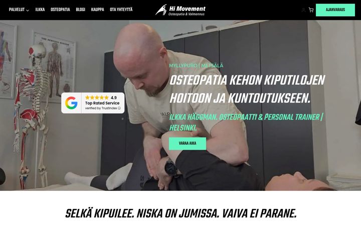 Skærmbillede af himovement.fi