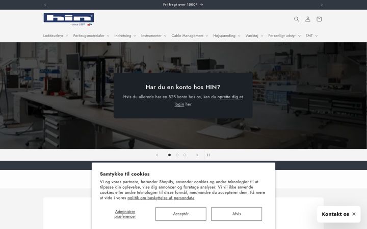 Screenshot of hin.dk
