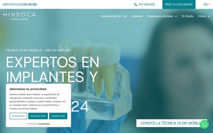 Screenshot of hinboca.es