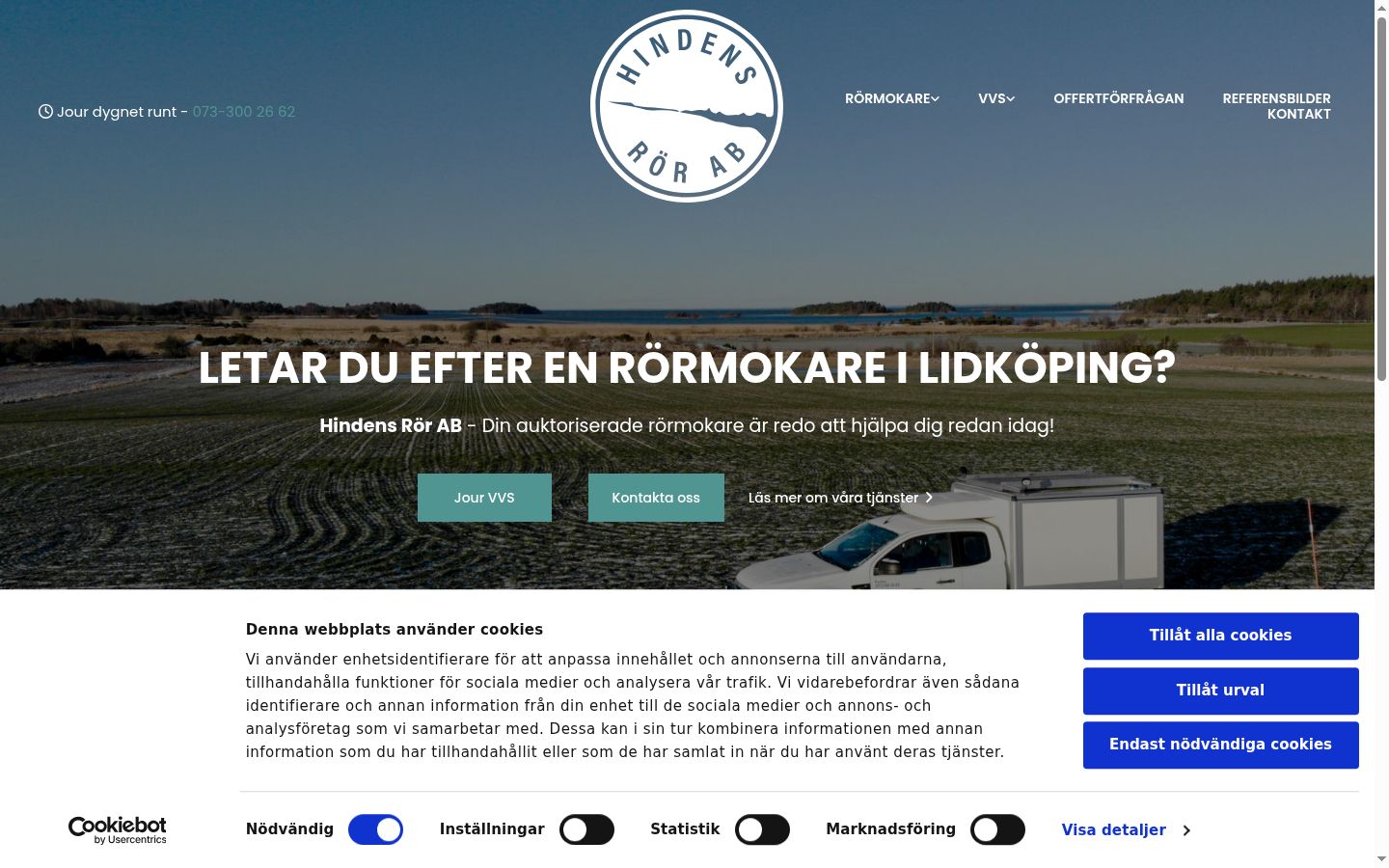 Screenshot van de toestemmingsbanner zoals getoond vóór enige interactie