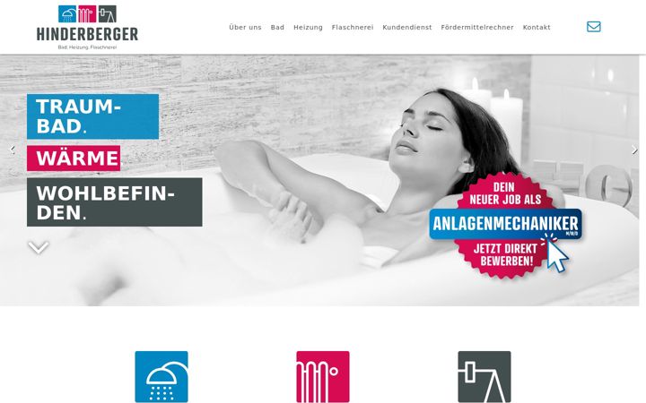 Screenshot of hinderberger-sanitaer.de