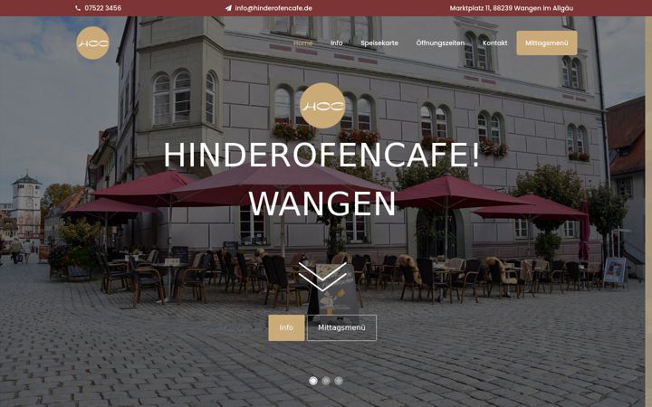 Screenshot of hinderofencafe.de