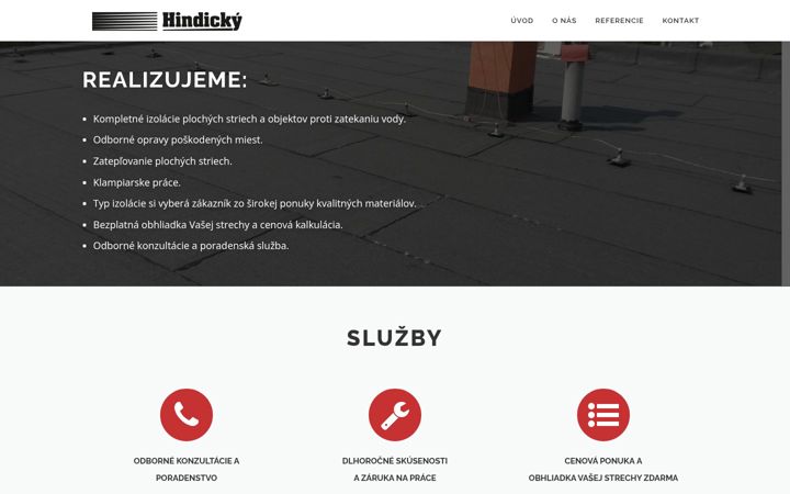 Screenshot of hindickyhydroizolacie.sk