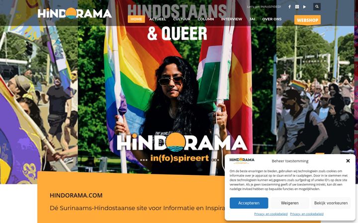 Screenshot of hindorama.com