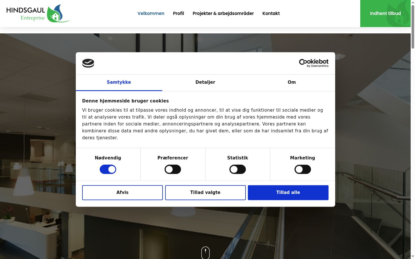 Zrzut ekranu banera zgody wyświetlanego przed jakąkolwiek interakcją