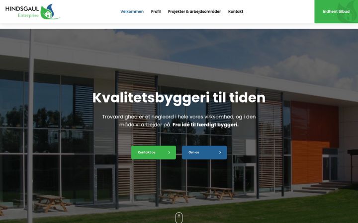 Screenshot of hindsgaul.as