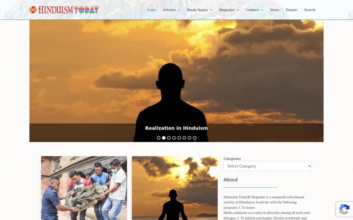 Screenshot of hinduismtoday.com