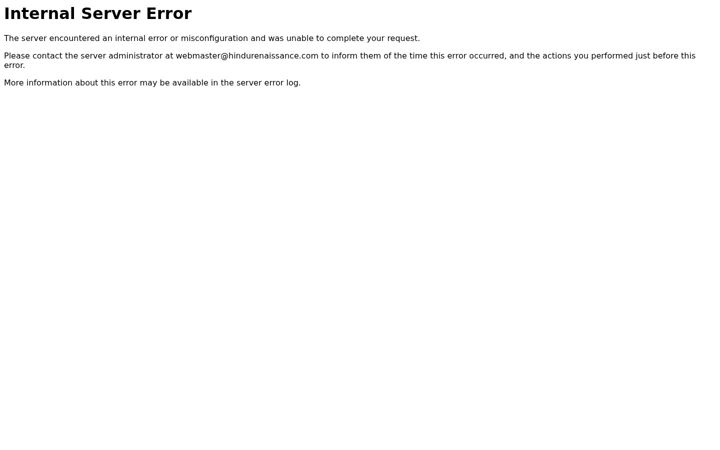 Screenshot of hindurenaissance.com
