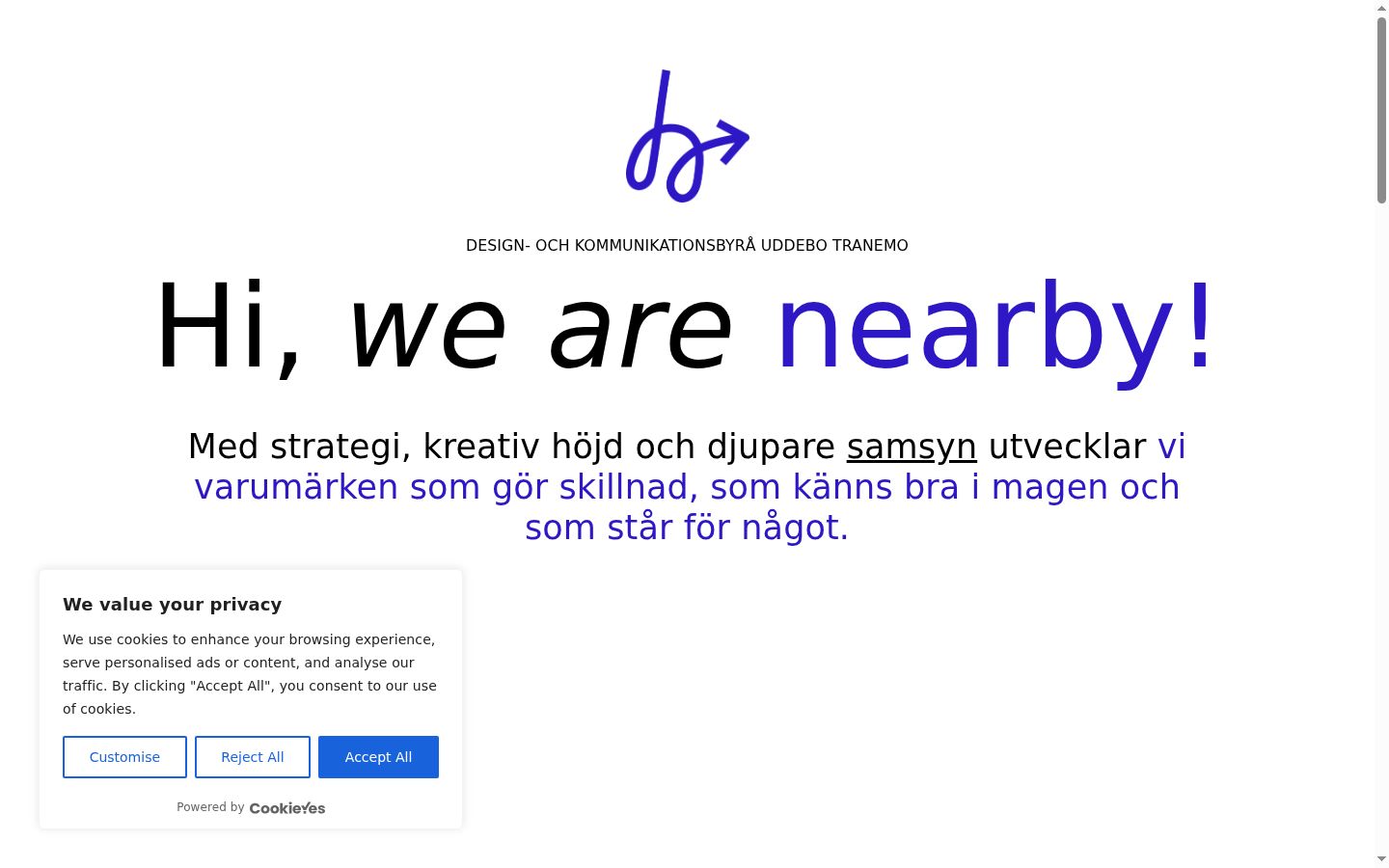 Snímka obrazovky banera súhlasu zobrazeného pred akoukoľvek interakciou