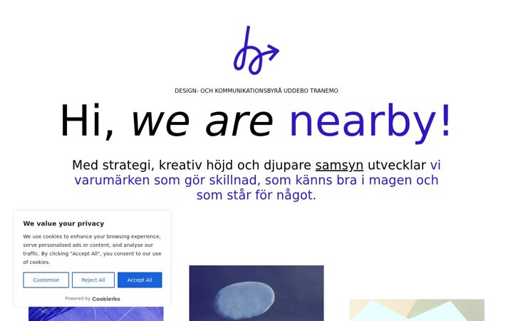 Screenshot of hinearby.se