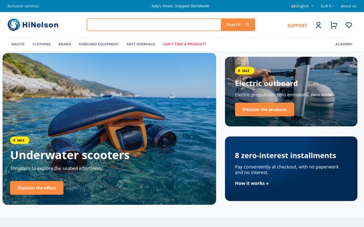 Screenshot of hinelson.com