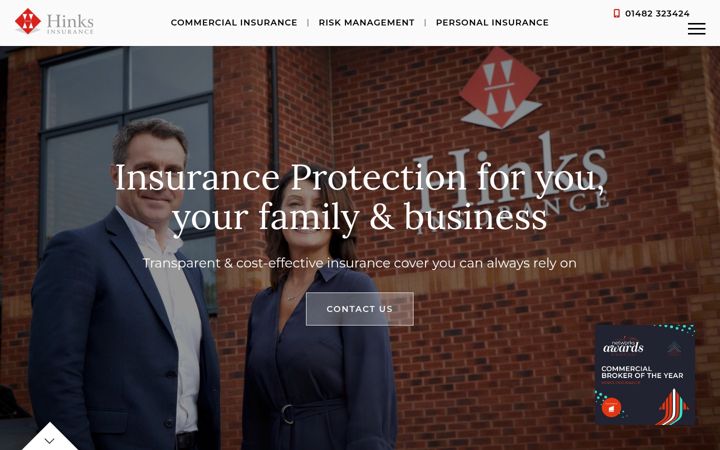 Screenshot of hinks.co.uk