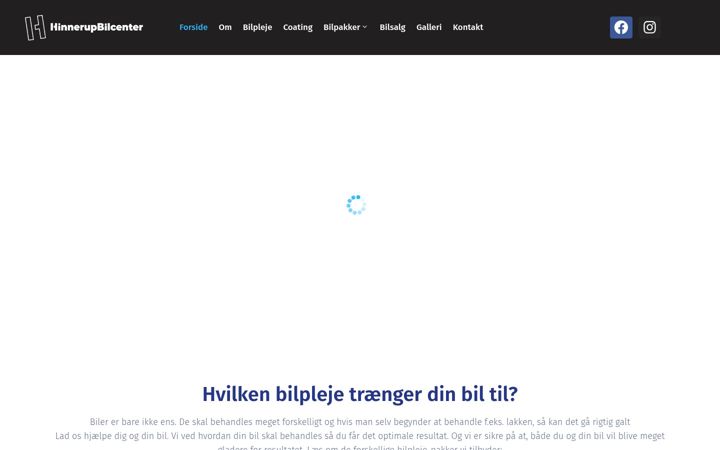 Screenshot of hinnerupbilcenter.dk