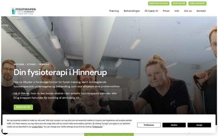Screenshot of hinnerupsundhedshus.dk