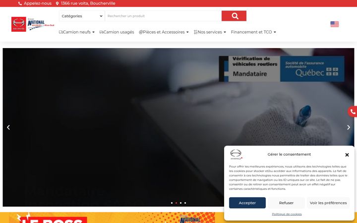 Screenshot of hinorivesud.com