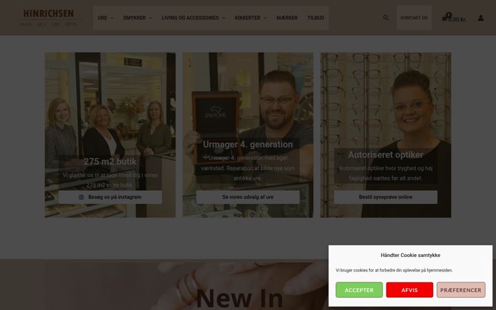 Screenshot of hinrichsen-aars.dk