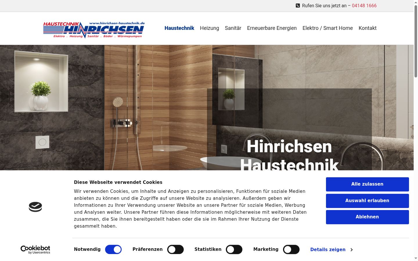 Screenshot tal-banner tal-kunsens muri qabel kwalunkwe interazzjoni