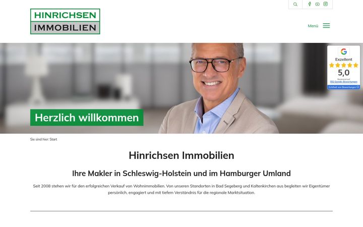 Screenshot of hinrichsen-immobilien.com