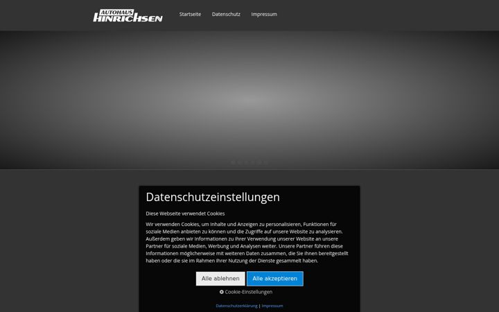 Screenshot of hinrichsen.de