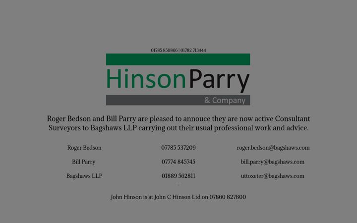 Screenshot of hinsonparry.co.uk