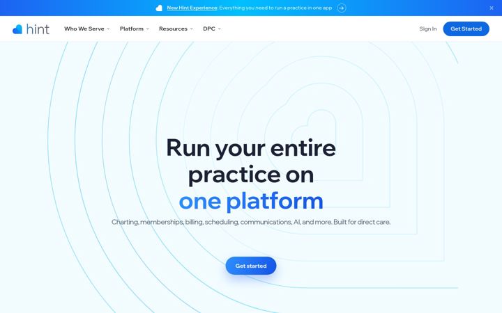 Screenshot of hint.com