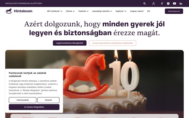Screenshot of hintalovon.hu