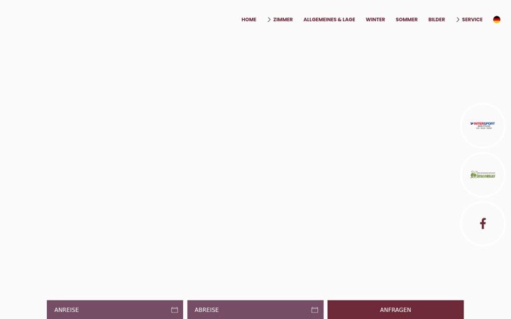 Screenshot of hinterglemm-pension.at
