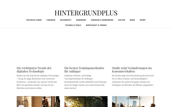 Screenshot of hintergrundplus.de