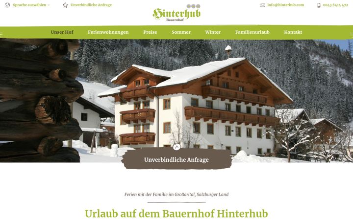 Screenshot of hinterhub.com