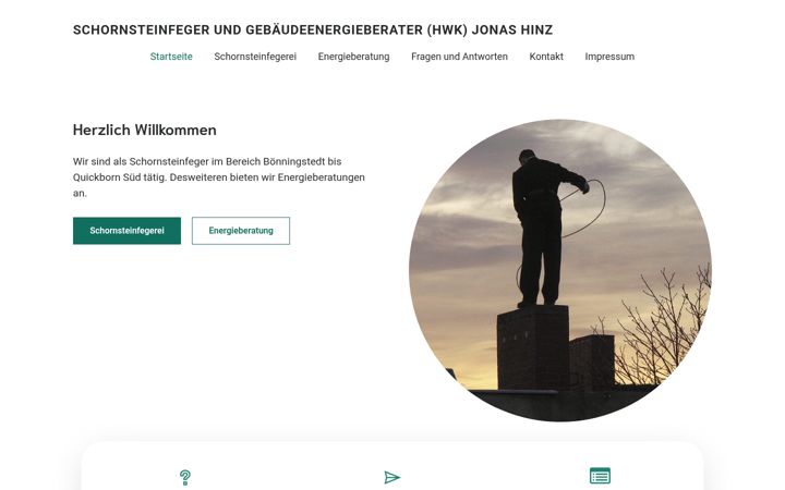 Screenshot of hinz-energie.de