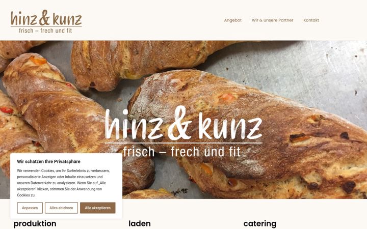Screenshot of hinzundkunzkonsum.ch