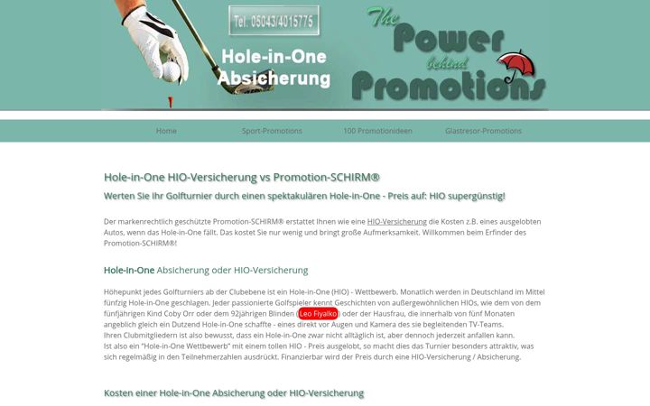 Screenshot of hio-versicherung.com