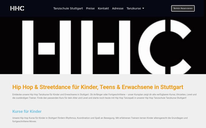 Screenshot of hip-hop-company.de